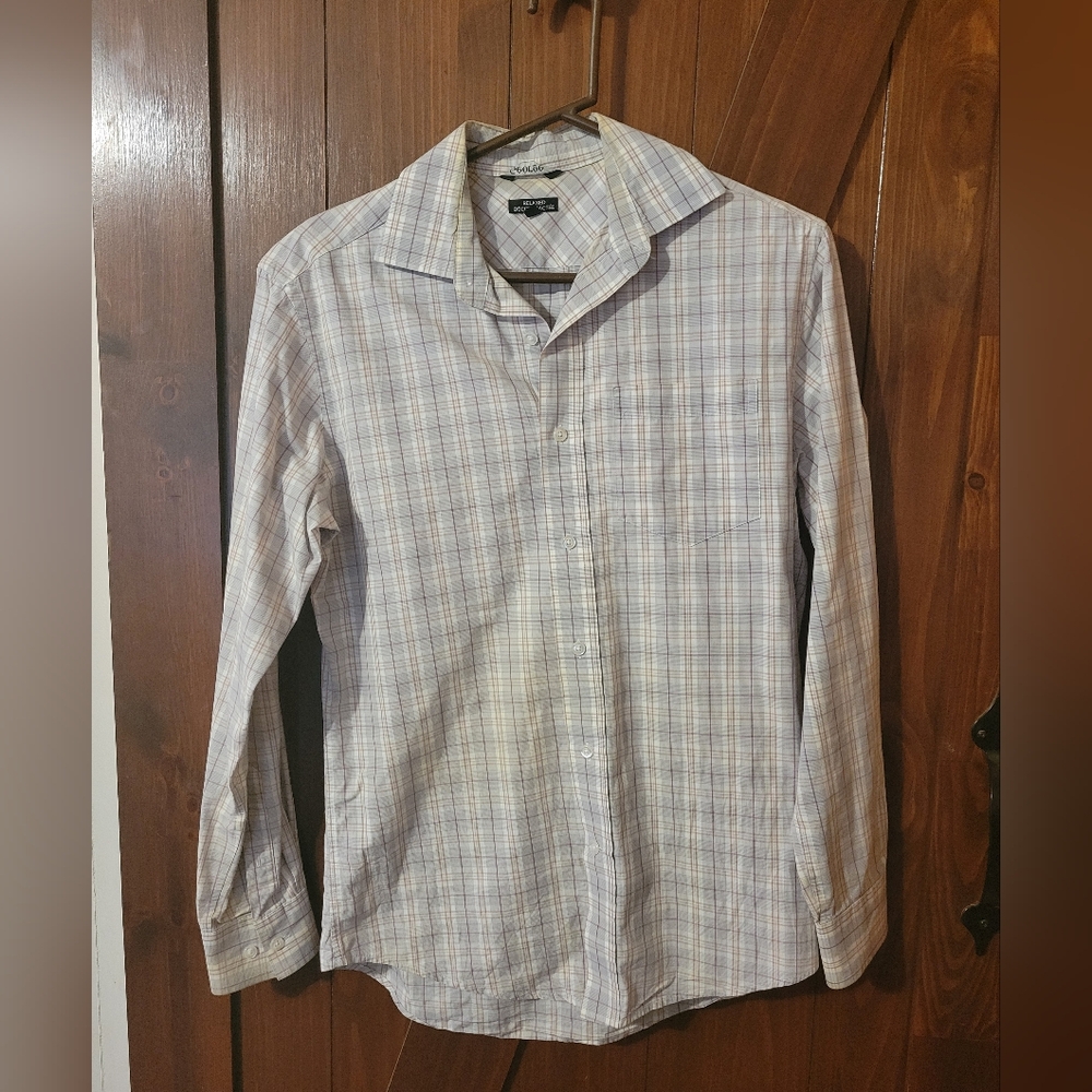 George Plaid Mens Button Up Shirt